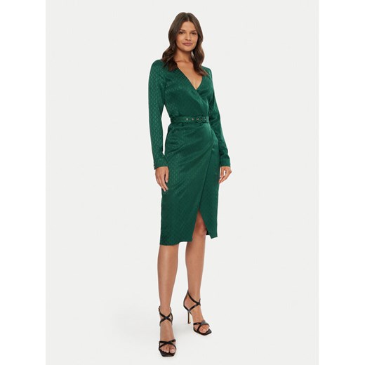 Marciano Guess Sukienka koktajlowa 4BGK16 7169A Zielony Regular Fit ze sklepu MODIVO w kategorii Sukienki - zdjęcie 185548290