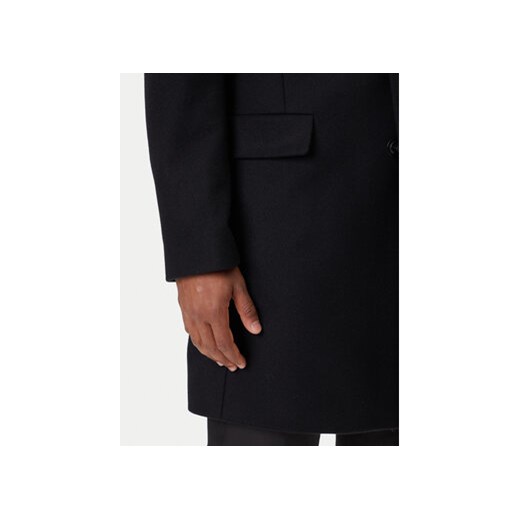 HUGO Płaszcz wełniany Migor2541 50546528 Czarny Slim Fit 58 MODIVO