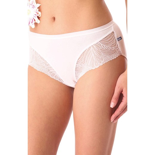 2-pack figi midi bikini z koronką białe LPC 112, Kolor biały, Rozmiar S, Key ze sklepu Primodo w kategorii Majtki damskie - zdjęcie 185549122