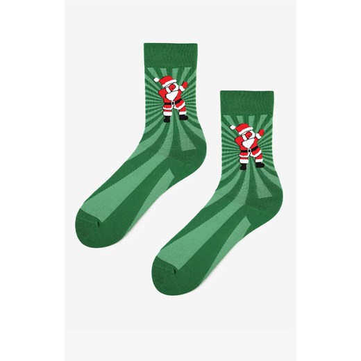 Marilyn skarpetki męskie z tańczącym Mikołajem Men Santa Dance, Kolor zielono-czerwony, Rozmiar 41-45, Marilyn ze sklepu Primodo w kategorii Skarpetki męskie - zdjęcie 185549234