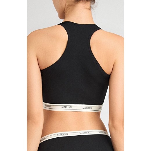 Marilyn bawełniany tank-top czarny Denise, Kolor czarny, Rozmiar L/XL, Marilyn ze sklepu Intymna w kategorii Biustonosze - zdjęcie 185549481