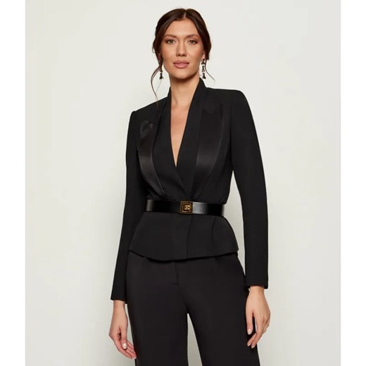 Elisabetta Franchi Żakiet | Slim Fit | z dodatkiem wełny ze sklepu Gomez Fashion Store w kategorii Marynarki damskie - zdjęcie 185550282