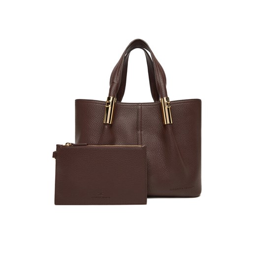 Torebka Elisabetta Franchi BS-42A-56E2-V400 Brązowy ze sklepu eobuwie.pl w kategorii Torby Shopper bag - zdjęcie 185550492
