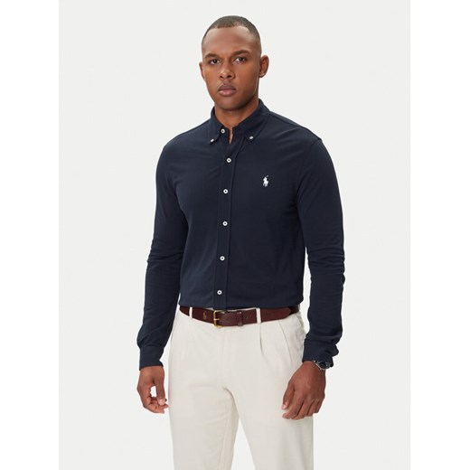 Polo Ralph Lauren Koszula 710654408016 Granatowy Regular Fit ze sklepu MODIVO w kategorii Koszule męskie - zdjęcie 185550644