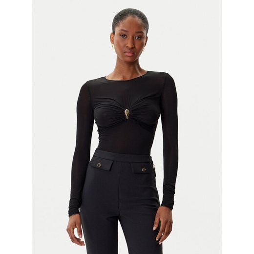 Elisabetta Franchi Body BO-016-57E2-V390 Czarny Slim Fit ze sklepu MODIVO w kategorii Bluzki damskie - zdjęcie 185550682