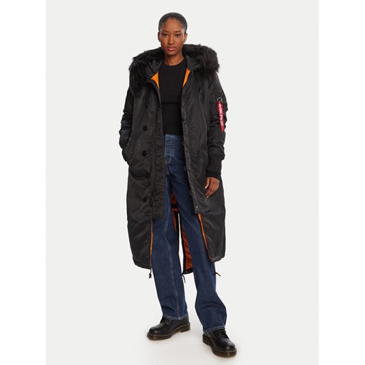 Alpha Industries Parka 198013 Czarny Regular Fit ze sklepu MODIVO w kategorii Parki damskie - zdjęcie 185550683