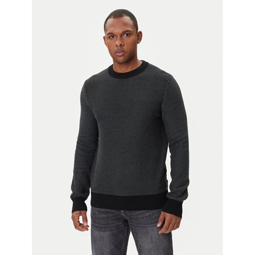BOSS Sweter Klapok 50548673 Czarny Regular Fit ze sklepu MODIVO w kategorii Swetry męskie - zdjęcie 185550692