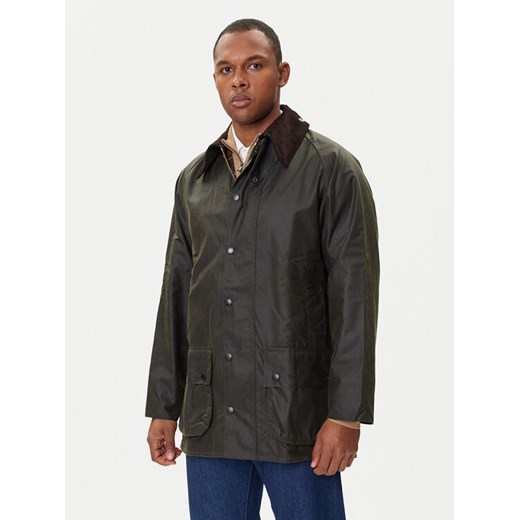 Barbour Kurtka przejściowa MWX0017OL99 Zielony Regular Fit ze sklepu MODIVO w kategorii Kurtki męskie - zdjęcie 185550693