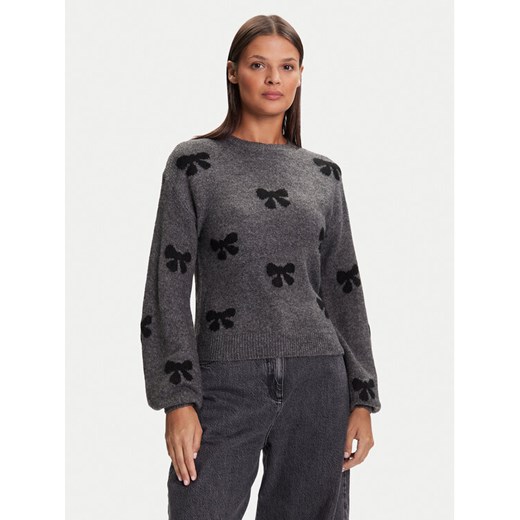 ONLY Sweter Bora 15360712 Szary Regular Fit ze sklepu MODIVO w kategorii Swetry damskie - zdjęcie 185550732