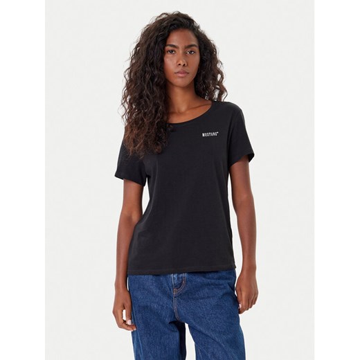 Mustang T-Shirt Alma 1016748 Czarny Regular Fit ze sklepu MODIVO w kategorii Bluzki damskie - zdjęcie 185550752