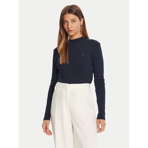 Tommy Hilfiger Sweter Cody WW0WW47307 Granatowy Slim Fit ze sklepu MODIVO w kategorii Swetry damskie - zdjęcie 185550782