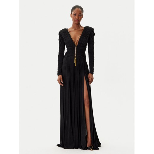 Elisabetta Franchi Sukienka wieczorowa AB-R40-57E2-V850 Czarny Regular Fit ze sklepu MODIVO w kategorii Sukienki - zdjęcie 185550791