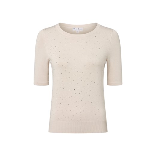 Marie Lund Damski sweter z krótkim rękawem Kobiety drobna dzianina kitt Marie Lund XL vangraaf
