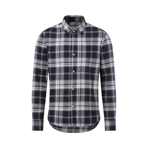 Tom Tailor Denim Męska koszula casual Mężczyźni Comfort Fit Bawełna granatowy w kratkę ze sklepu vangraaf w kategorii Koszule męskie - zdjęcie 185551833