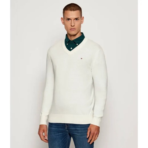 Tommy Hilfiger Sweter | Regular Fit | z dodatkiem kaszmiru ze sklepu Gomez Fashion Store w kategorii Swetry męskie - zdjęcie 185553553