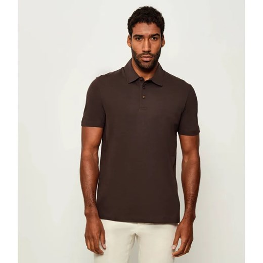 BOSS BLACK Polo Parris 37_DB | BECKHAM X BOSS | Regular Fit | z dodatkiem jedwabiu ze sklepu Gomez Fashion Store w kategorii T-shirty męskie - zdjęcie 185553563