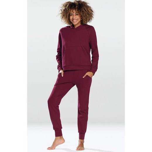 Bordowe spodnie dresowe damskie Seattle, Kolor bordowy, Rozmiar M, DKaren ze sklepu Primodo w kategorii Spodnie damskie - zdjęcie 185554993