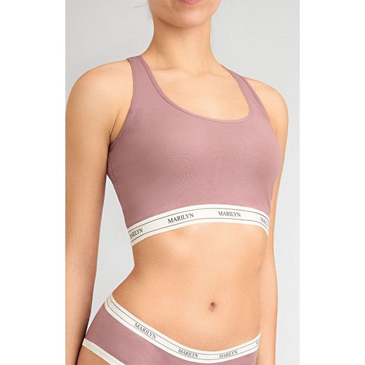 Marilyn bawełniany tank-top różowy Denise, Kolor różowy, Rozmiar S/M, Marilyn ze sklepu Primodo w kategorii Biustonosze - zdjęcie 185555034