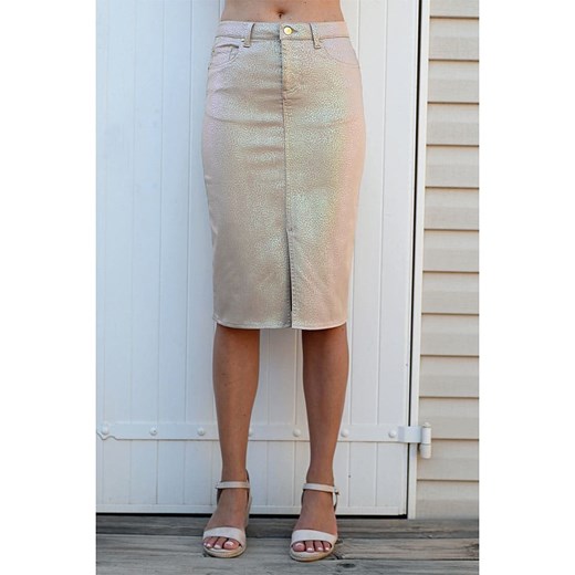 Bleu d&apos;Azur Spódnica &quot;Douc&quot; w kolorze beżowym ze sklepu Limango Polska w kategorii Spódnice - zdjęcie 185555071