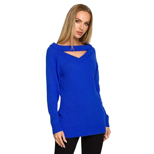 made of emotion Sweter w kolorze niebieskim S/M okazja Limango Polska