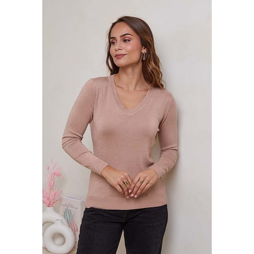 Soft Cashmere Sweter w kolorze karmelowym Soft Cashmere 38/40 promocja Limango Polska