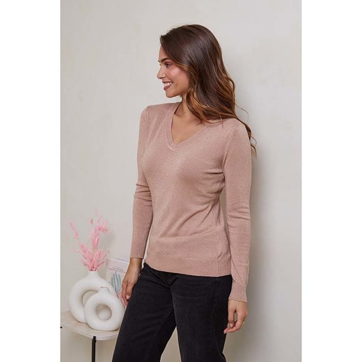 Soft Cashmere Sweter w kolorze karmelowym Soft Cashmere 38/40 okazja Limango Polska