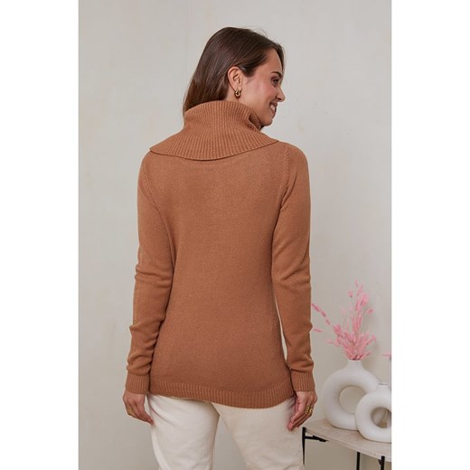 Soft Cashmere Golf w kolorze jasnobrązowym Soft Cashmere 38/40 okazja Limango Polska