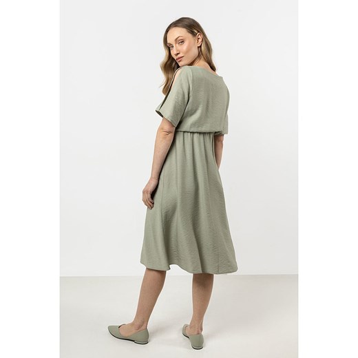 Awama Sukienka w kolorze jasnozielonym XL wyprzedaż Limango Polska