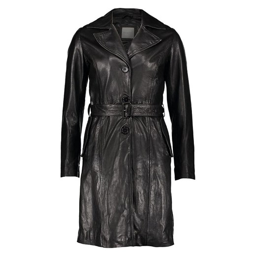 Bugatti Skórzany płaszcz w kolorze czarnym Bugatti 36 okazja Limango Polska