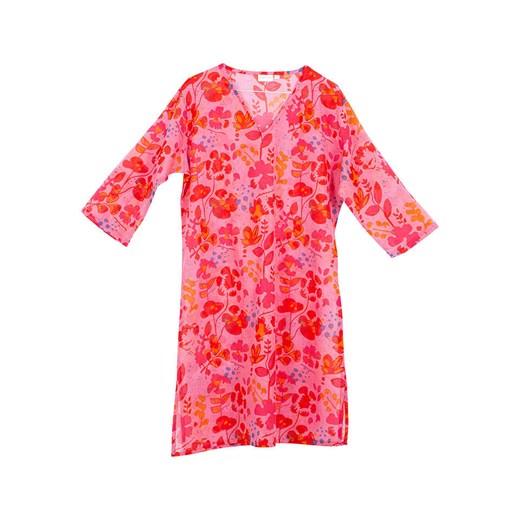 Overbeck and Friends Tunika &quot;Viola&quot; w kolorze czerwonym ze sklepu Limango Polska w kategorii Bluzki damskie - zdjęcie 185556073