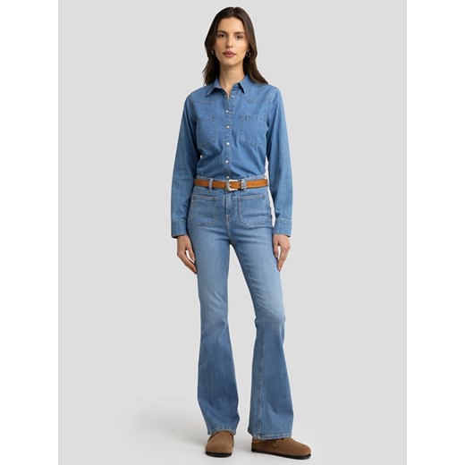 BIG STAR Koszula dżinsowa w kolorze niebieskim ze sklepu Limango Polska w kategorii Koszule damskie - zdjęcie 185556423