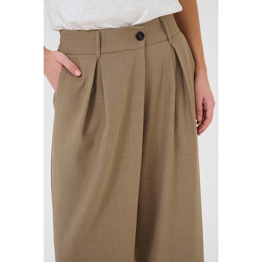 CULTURE Spodnie w kolorze jasnobrązowym Culture 42 wyprzedaż Limango Polska