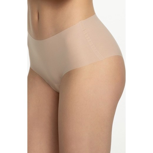 Bezszwowe figi damskie beżowe Mousse Maxi, Kolor beżowy, Rozmiar XL/2XL, Julimex ze sklepu Intymna w kategorii Majtki damskie - zdjęcie 185558194