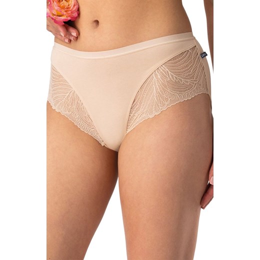 2-pack figi midi bikini z koronką beżowe LPC 112, Kolor beżowy, Rozmiar M, Key ze sklepu Intymna w kategorii Majtki damskie - zdjęcie 185558230