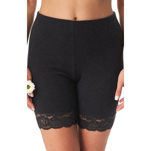 Szare szorty z koronką Hot Touch LXU 729 1, Kolor szary, Rozmiar S, Key ze sklepu Intymna w kategorii Bielizna wyszczuplająca - zdjęcie 185558272