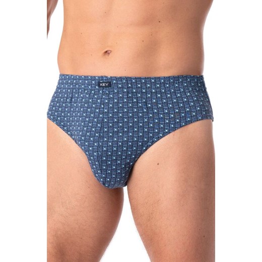 2-pack bawełniane slipy męskie MPC 945, Kolor turkusowy-wzór, Rozmiar M, Key ze sklepu Intymna w kategorii Majtki męskie - zdjęcie 185558281