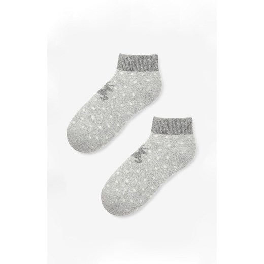 Marilyn niskie ciepłe skarpetki damskie w kropki Angora Footies Terry X49, Kolor jasnoszary, Rozmiar uniwersalny, Marilyn ze sklepu Intymna w kategorii Skarpetki damskie - zdjęcie 185558351