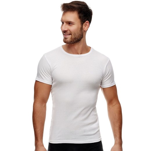 Biała koszulka z krótkim rękawem BP005, Kolor biały, Rozmiar L, Noviti ze sklepu Intymna w kategorii T-shirty męskie - zdjęcie 185558432