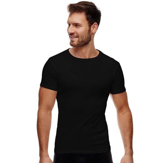Czarna koszulka z krótkim rękawem BP005, Kolor czarny, Rozmiar M, Noviti ze sklepu Intymna w kategorii T-shirty męskie - zdjęcie 185558433