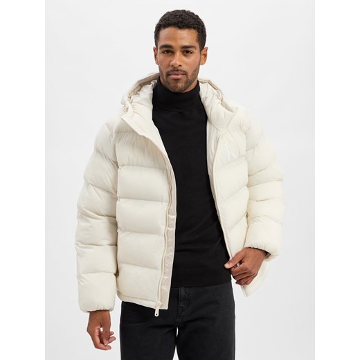 Calvin Klein Jeans Pikowana kurtka męska Mężczyźni écru jednolity ze sklepu vangraaf w kategorii Kurtki męskie - zdjęcie 185558660