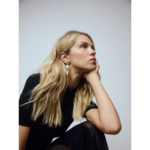 Reserved - Wiszące kolczyki z sercami - wielobarwny Reserved ONE SIZE Reserved