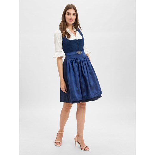 Krüger Dirndl Damski dirndl Kobiety indygo jednolity Krüger Dirndl 44 vangraaf