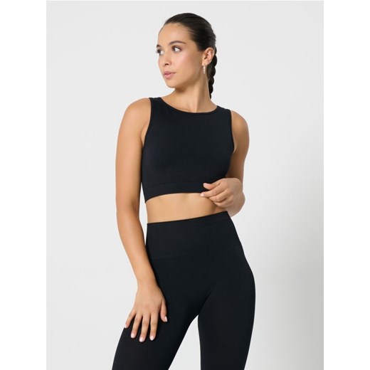 Sinsay - Top sportowy - czarny ze sklepu Sinsay w kategorii Bluzki damskie - zdjęcie 185563761