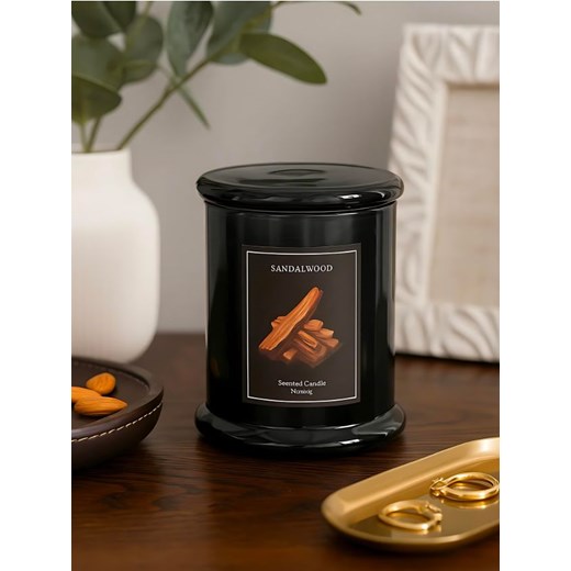 Sinsay - Świeca zapachowa Sandalwood - czarny ze sklepu Sinsay w kategorii Dom - zdjęcie 185563824