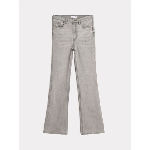 Sinsay - Spodnie jeansowe flare - szary ze sklepu Sinsay w kategorii Jeansy damskie - zdjęcie 185563831