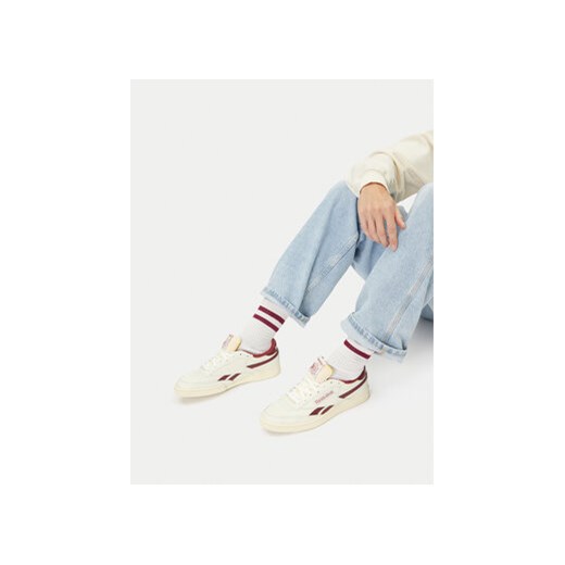 Sneakersy Reebok EO-CLUB C REVENGE VINTAGE 100233964 Écru Reebok 45_1_2 eobuwie.pl