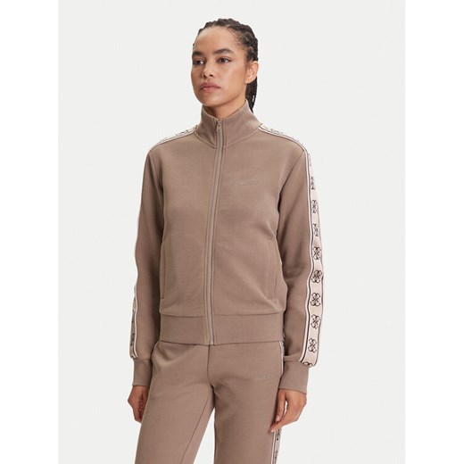 Guess Bluza V2YQ16 KB3P2 Brązowy Regular Fit ze sklepu MODIVO w kategorii Bluzy damskie - zdjęcie 185564382