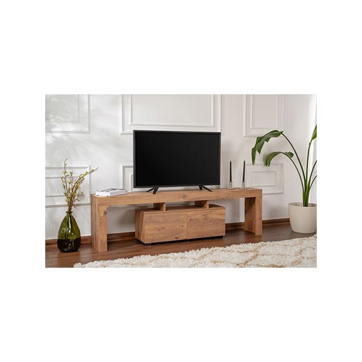 Scandinavia Concept Szafka RTV &quot;Enclave&quot; w kolorze jasnobrązowym - 180 x 50 x 31,3 cm ze sklepu Limango Polska w kategorii Meble - zdjęcie 185565360