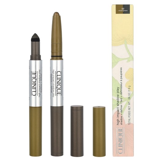 Clinique Cień do powiek w kredce &quot;Impact Duo - #02 Mixed Greens&quot; - 1,9 g ze sklepu Limango Polska w kategorii Cienie do powiek - zdjęcie 185565471