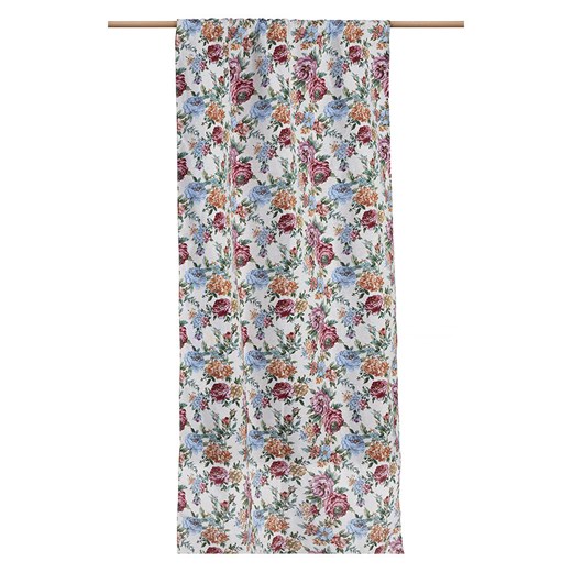 Really Nice Things Zasłona &quot;Rosalia&quot; w kolorze kremowo-jasnoróżowo-błękitnym - 300 x 140 cm ze sklepu Limango Polska w kategorii Tekstylia - zdjęcie 185565591